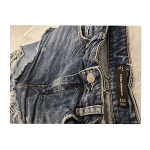 Zara ripped skirt jeans combo!!